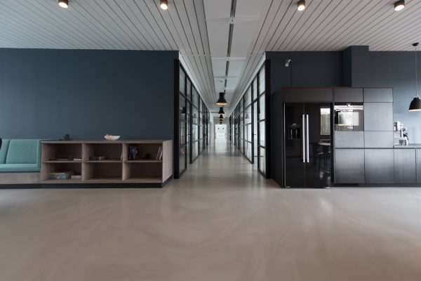 Open-Plan Office Floor in the Business District